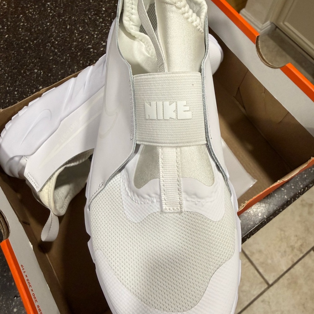 Nike White Slip-On Athletic Shoes